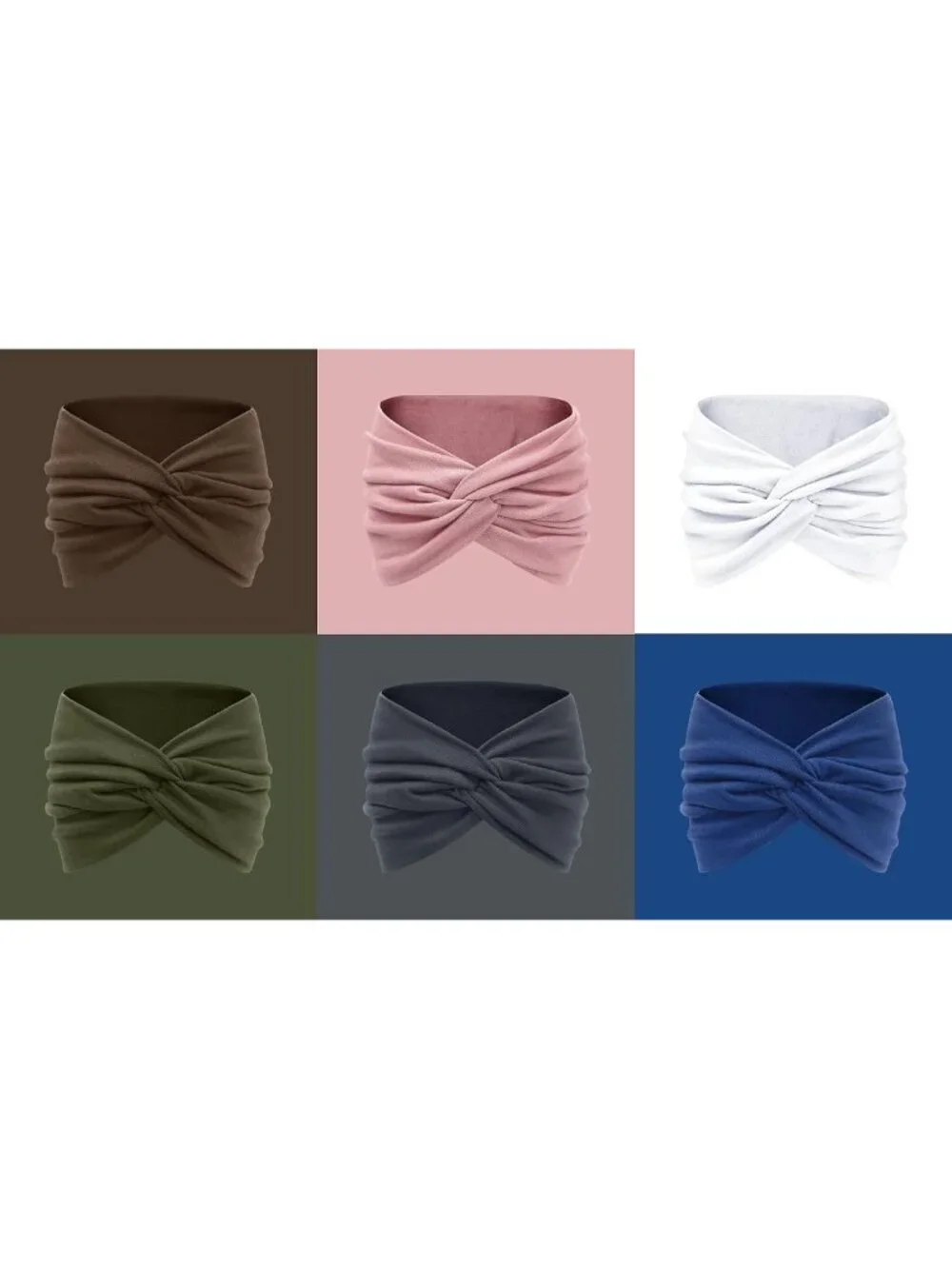 7'' Extra Wide Thick Turban Headbands for Women - Non-Slip Boho Hair